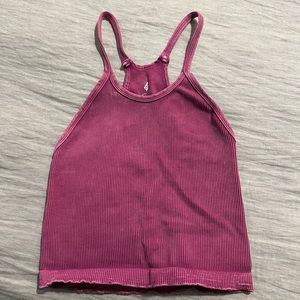 Free people happiness runs long crop tank